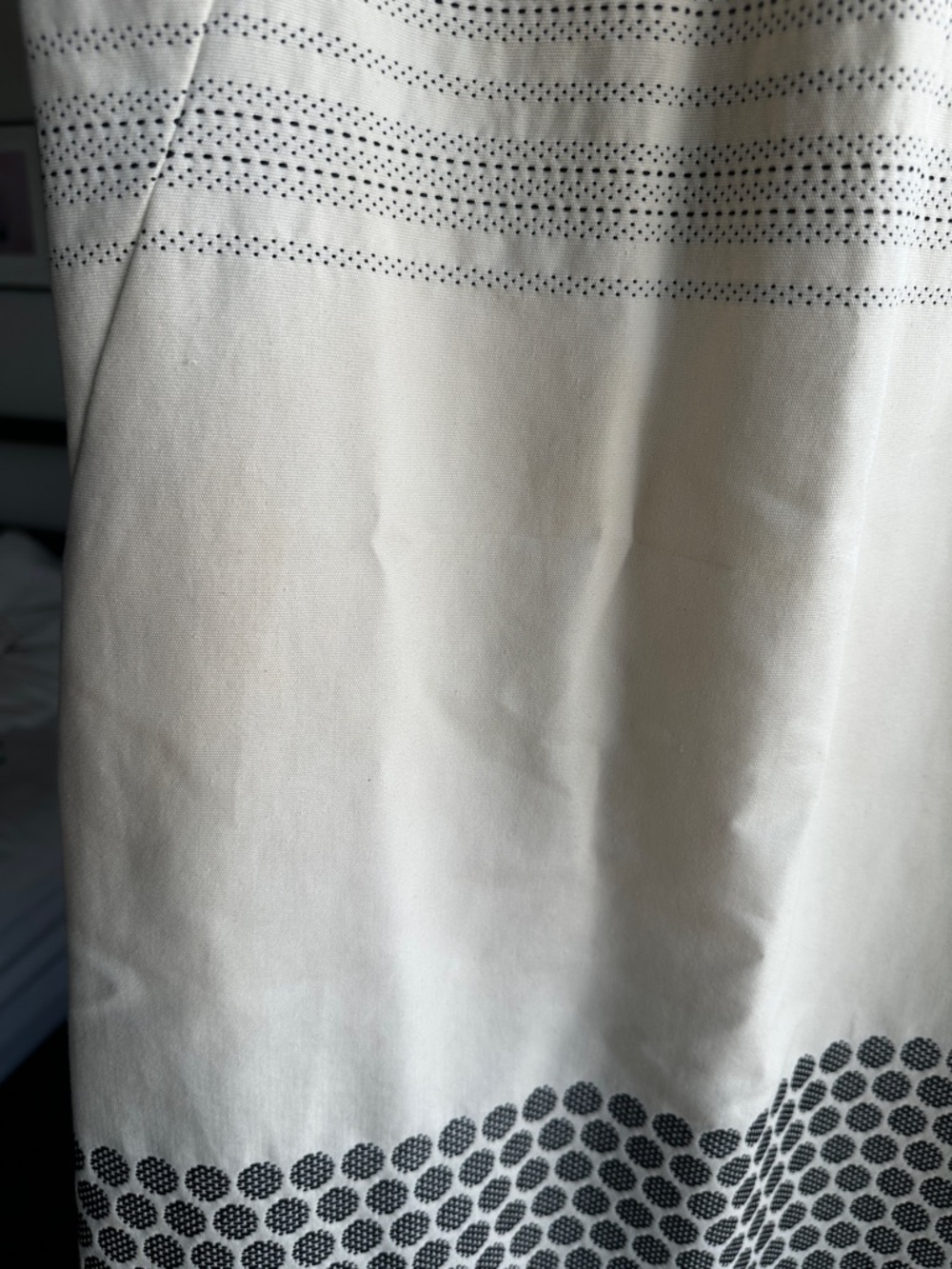 Zero + Maria Cornejo Cream and Black pattern dress sz 6 - Picture 7 of 9